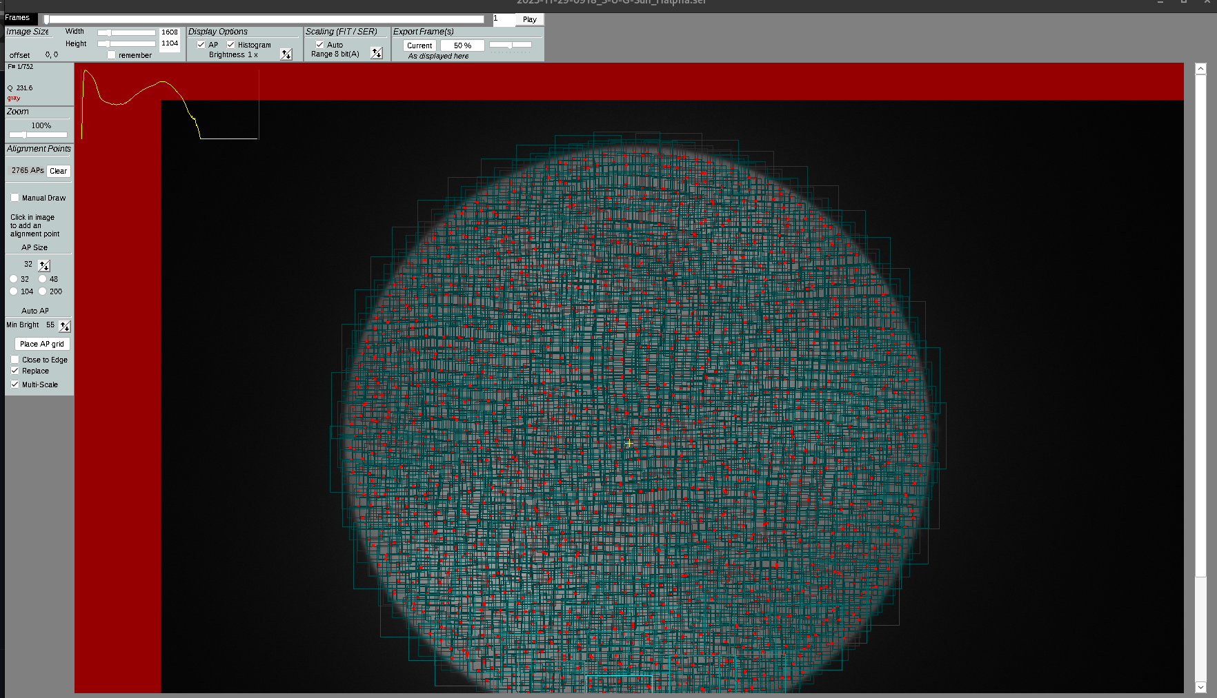 puntos de alineación